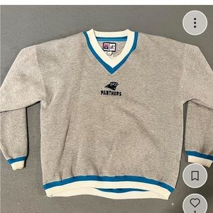 Vintage panthers sweatshirt with v neck